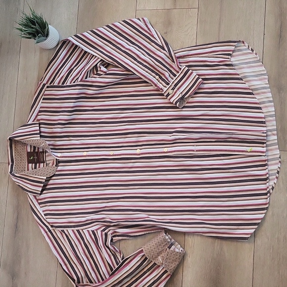 Tailorbyrd l pinstripe l Men's Shirt l Multicolor l 100 % cotton l - Picture 6 of 7